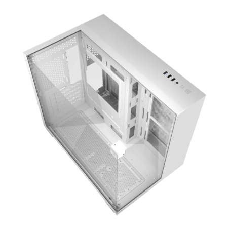 Darkflash Triple Verre Trempé M-ATX/Mini-ITX 285x426x373mm Blanc TH285M Midi Tower Boîtier PC