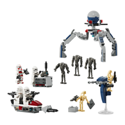 Set LEGO Star Wars Pack de Combat : Soldat Clone et Droïde de Combat 75372 215 pièces 7+ ans