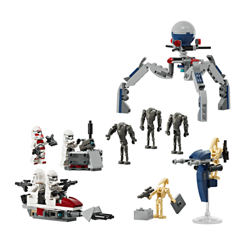 Set LEGO Star Wars Pack de Combat : Soldat Clone et Droïde de Combat 75372 215 pièces 7+ ans