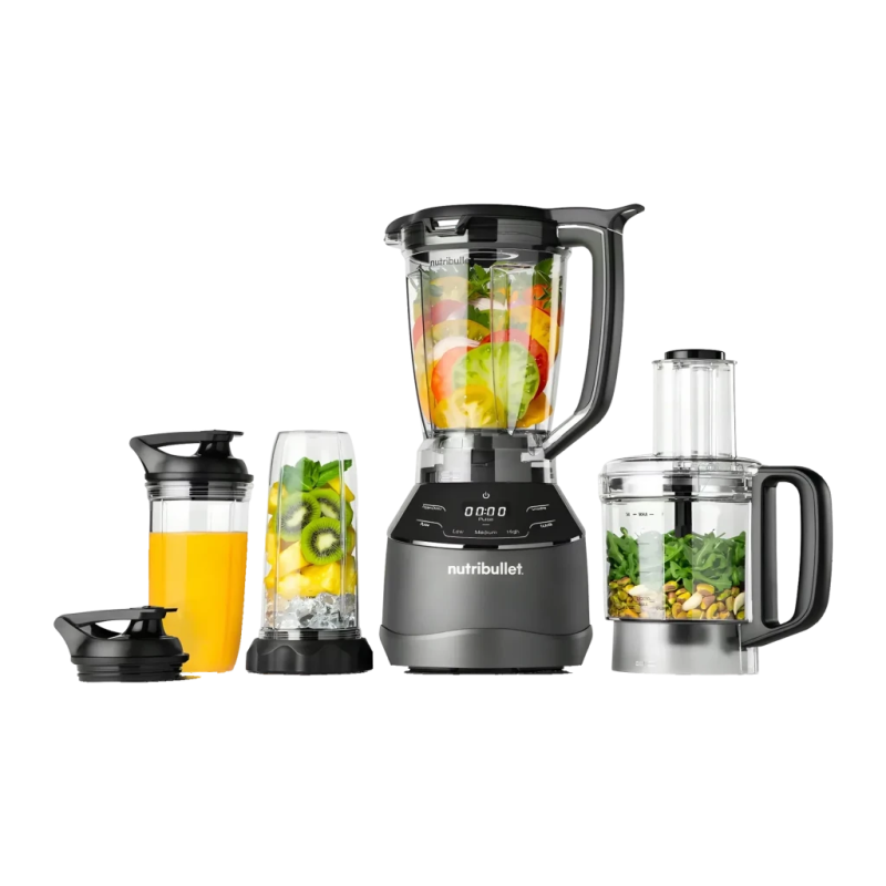 Blender et robot NutriBullet Triple Prep System 1,8L 1500W 4 vitesses Noir NBF580B