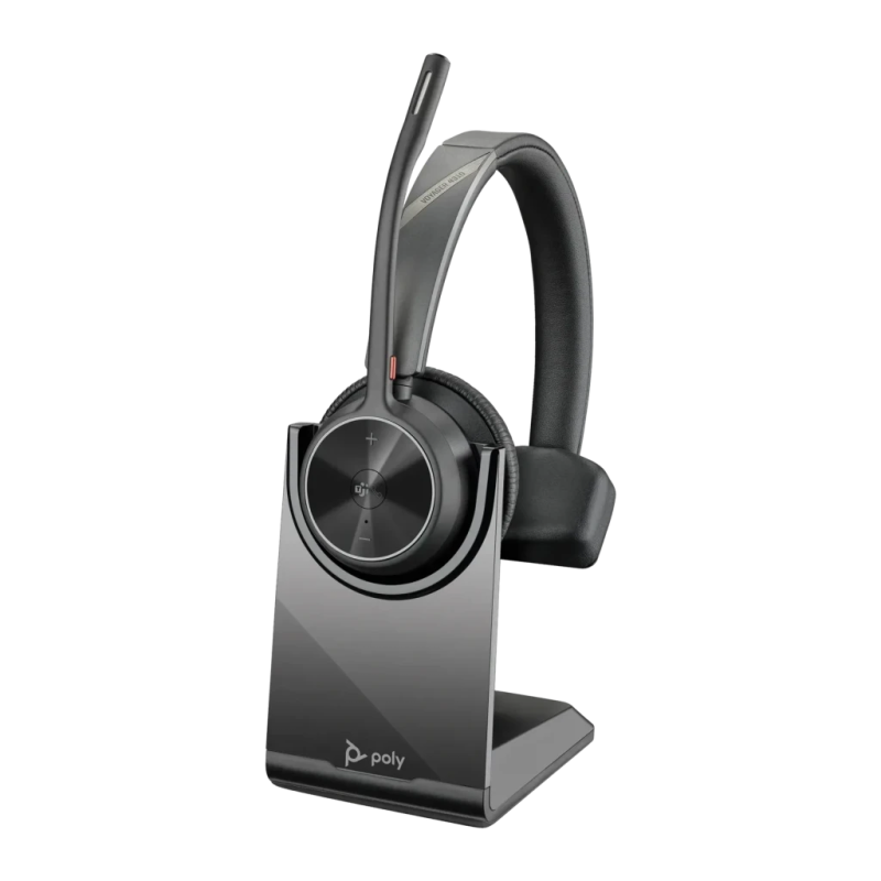 Poly Voyager 4310 Microsoft Teams + BT700 Mono Noir Arceau Bluetooth 5.2 24h Casque sans fil