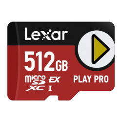 Lexar Play Pro Express 512GB 900MB/s V30 U3 Carte microSD