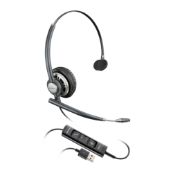 Poly EncorePro HW715 Mono USB Type A Réduction de bruit Noir Arceau avec micro Casque
