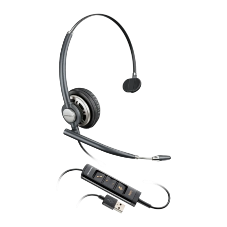 Poly EncorePro HW715 Mono USB Type A Réduction de bruit Noir Arceau avec micro Casque