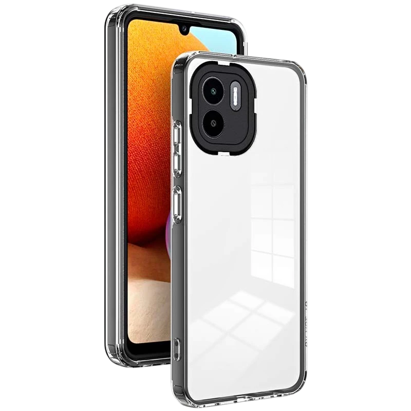 Coque en silicone Xiaomi Redmi A1 / Redmi A2 avec Bumper Noir