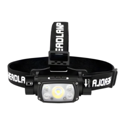 Superfire HE11 Noir USB-C 640 lumens 100m Lampe frontale rechargeable