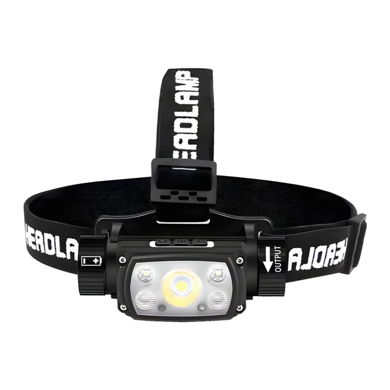 Superfire HE11 Noir USB-C 640 lumens 100m Lampe frontale rechargeable