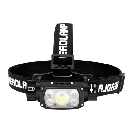 Superfire HE11 Noir USB-C 640 lumens 100m Lampe frontale rechargeable