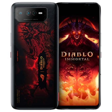 ASUS ROG Phone 6 5G 16Go/512Go Édition Diablo Immortal 6,78 pouces AMOLED 165Hz 50MP 6000mAh 65W NFC