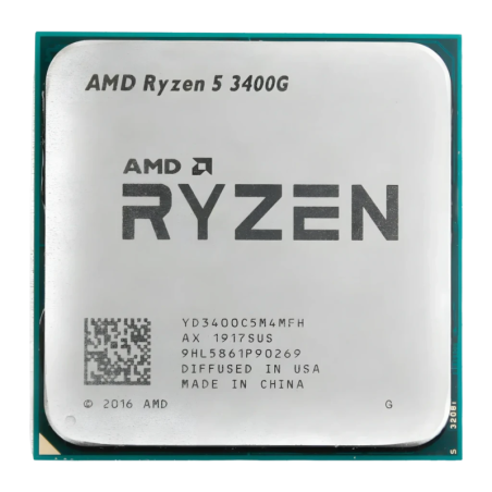 AMD Ryzen 5 3400G AM4 Tray 4 Cœurs 8 threads 4,2GHz Processeur