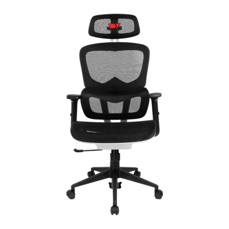 Drift Noir/Blanc Maille respirante 2D 150kg DRAIR200 coussin lombaire vérin classe 4 Chaise gaming