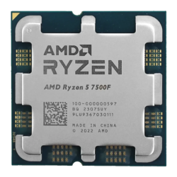 AMD Ryzen 5 7500F 6 Cœurs AM5 Tray 12 threads 5GHz Processeur