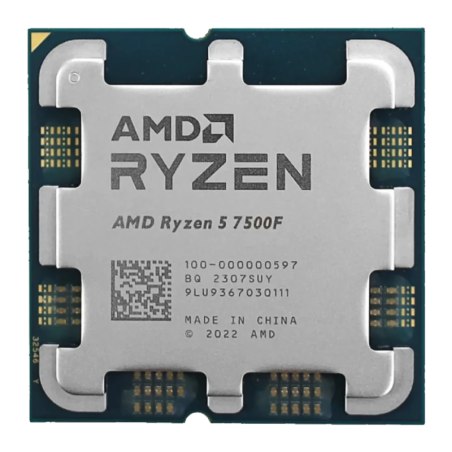 AMD Ryzen 5 7500F 6 Cœurs AM5 Tray 12 threads 5GHz Processeur