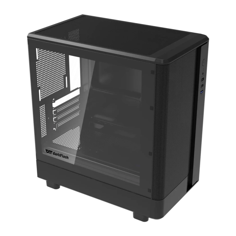 Darkflash Mesh Verre Trempé M-ATX/ITX 240mm AIO Noir DB330M Midi Tower Boîtier PC