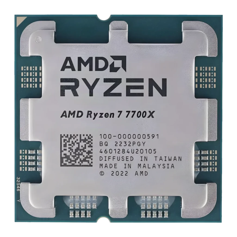 AMD Ryzen 7 7700X 8 Cœurs AM5 Tray 16 threads 5,4GHz Processeur