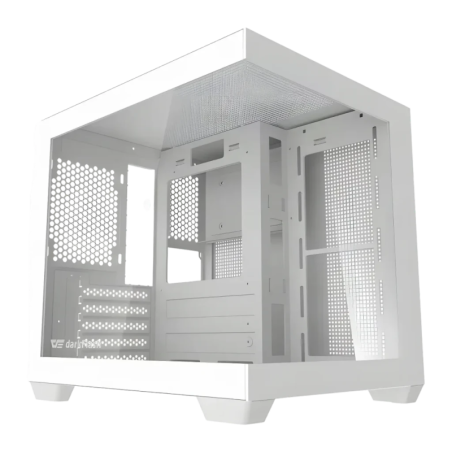 Darkflash C275P Verre Trempé 270° Mini Tower M-ATX/ITX Blanc Boîtier PC