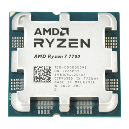 AMD Ryzen 7 7700 Tray 8 Cœurs AM5 16 threads 5,3GHz Processeur