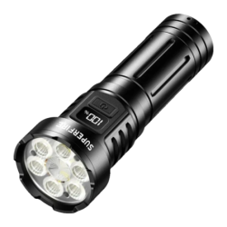 Superfire L24 Noir USB-C 2350 lumens 230m 3600mAh IP44 Lampe torche LED