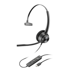 Poly EncorePro 310 USB-C Réduction de bruit Noir Arceau avec micro Casque