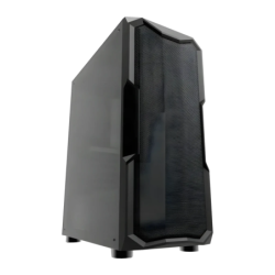 Darkflash Aquarius Mesh Panneau latéral acrylique transparent ATX Noir Boîtier PC