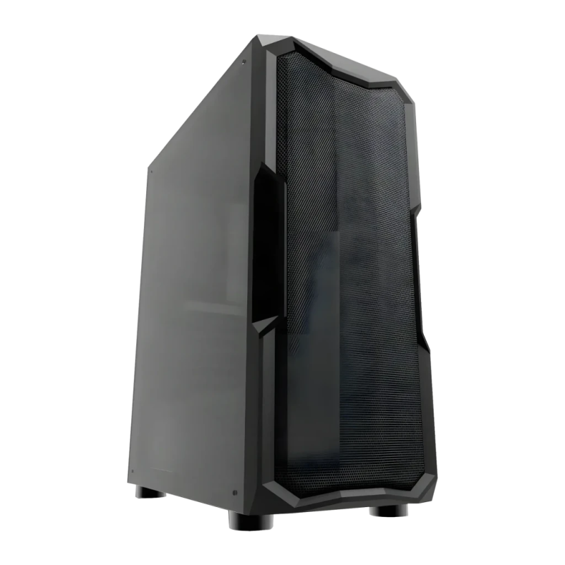 Darkflash Aquarius Mesh Panneau latéral acrylique transparent ATX Noir Boîtier PC