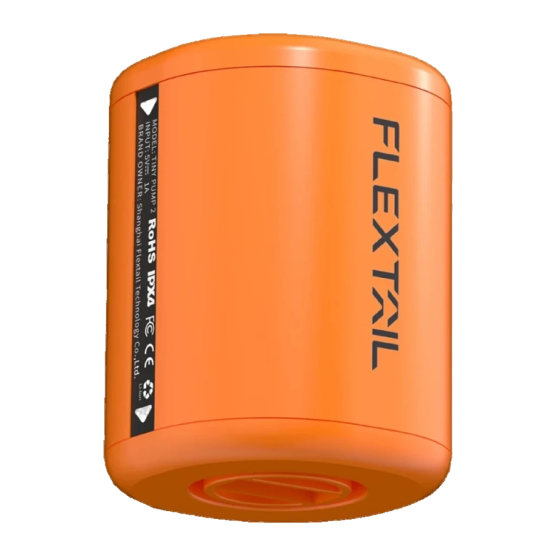 Flextail Tiny Pump 2 Orange USB-C IP44 800mAh Gonfleur électrique