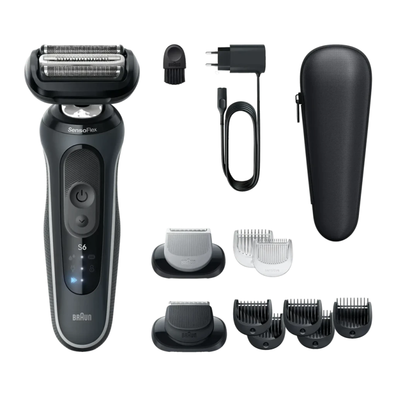 Braun Series 6 sec et humide 62-G1650s Noir sans fil 60 min Rasoir