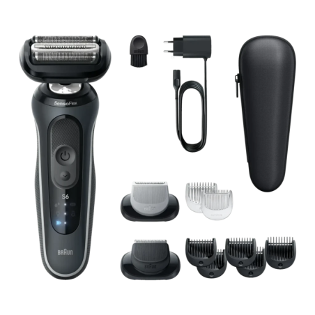 Braun Series 6 sec et humide 62-G1650s Noir sans fil 60 min Rasoir