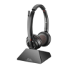 Poly Savi 8220 UC Microsoft Teams DECT 13h Noir Arceau ANC avec micro Casque