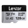 Lexar Silver Plus 128GB 205MB/s lecture V30 U3 A2 Carte microSDXC