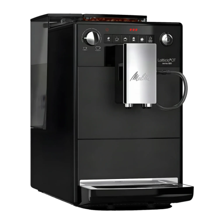 Melitta Latticia OT 1,5L Moulin Céramique Mousseur Automatique Noir F300-100 1450W 15 bars Machine à Café Superautomatique