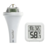 Rainpoint Sans fil Blanc avec Récepteur 100m portée Thermomètre de piscine