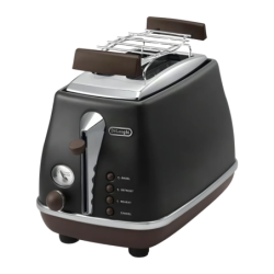 De'Longhi CTOV 2103.BK Plaque Chauffante 900W Noir 2 fentes Grille-pain
