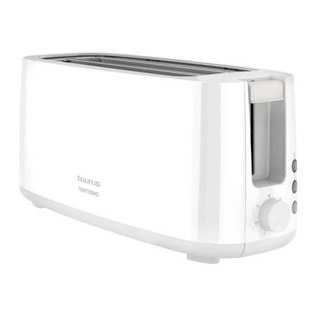 Taurus MyToast Toastissimo 1400W 2 Fentes Extra Larges Blanc 7 niveaux Grille-pain