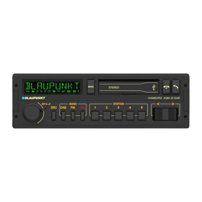 Blaupunkt Hamburg SQM 23 DAB Noir 1DIN Bluetooth 5.0 Autoradio