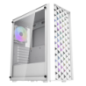 Darkflash DK351 Verre Trempé ATX 4 Ventilateurs ARGB Blanc Midi Tower Boîtier PC