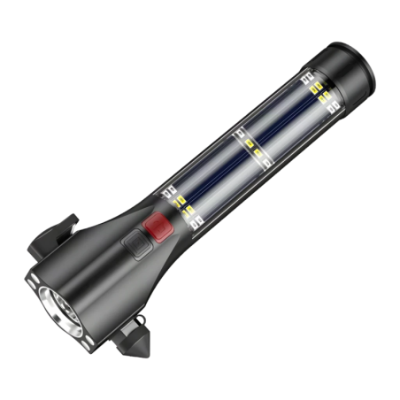 Superfire D30 Noir USB-C + Solaire 310 lumens 2000mAh IP44 6 modes Lampe torche LED