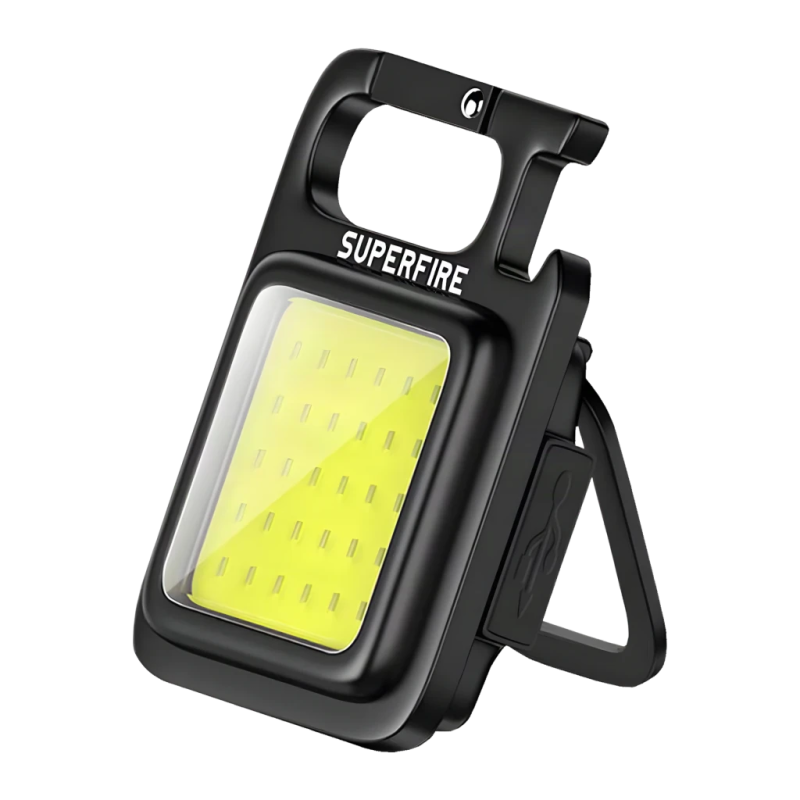 Superfire MX16 Noir USB-C 600 lumens 500mAh 4 modes Lampe torche LED rechargeable