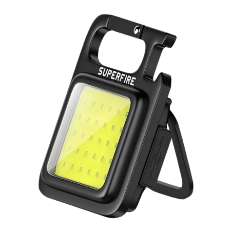 Superfire MX16 Noir USB-C 600 lumens 500mAh 4 modes Lampe torche LED rechargeable