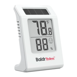 Rainpoint Solaire Température et Humidité AAA incluse E0587TH Blanc Thermo-hygromètre
