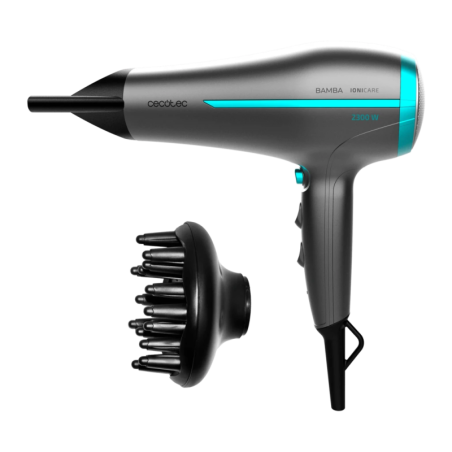 Cecotec Bamba IoniCare 5200 Aura Ionique Bleu/Gris 2300W air froid Sèche-cheveux