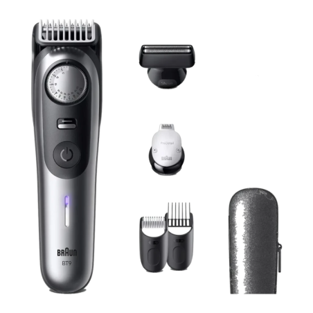 Braun Series 9 sec et mouillé BT9520 Noir/Gris sans fil 180 min Tondeuse à barbe