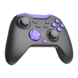 PXN P5 8K Noir/Violet PC/Switch/Android/iOS Bluetooth + 2.4GHz effet Hall vibration Manette gaming sans fil