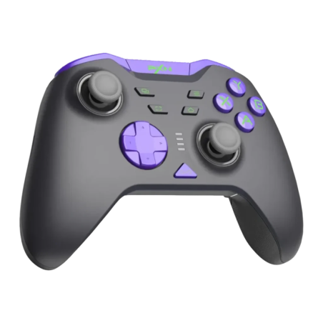 PXN P5 8K Noir/Violet PC/Switch/Android/iOS Bluetooth + 2.4GHz effet Hall vibration Manette gaming sans fil