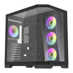 Darkflash FT418 PRO 3 Panneaux Verre Trempé ATX/M-ATX/ITX Noir Midi Tower 7 ventilateurs Boîtier PC