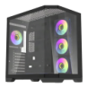 Darkflash FT418 PRO 3 Panneaux Verre Trempé ATX/M-ATX/ITX Noir Midi Tower 7 ventilateurs Boîtier PC