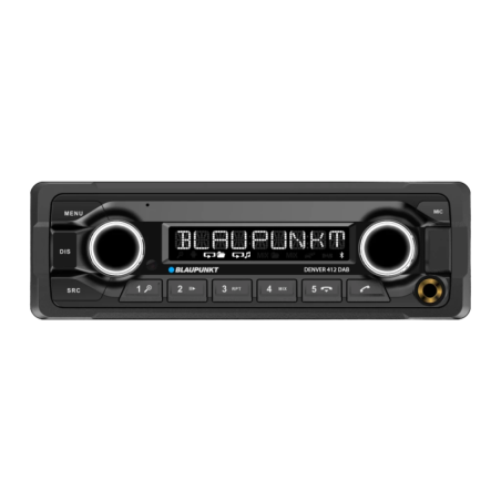 Blaupunkt Denver 412 DAB Noir 1 DIN Bluetooth 5.0 Autoradio