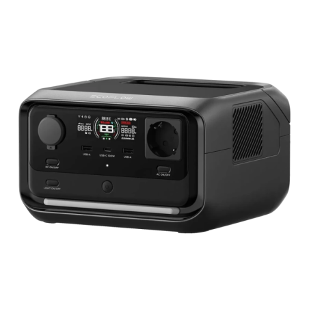 EcoFlow RIVER 3 Plus Noir 286Wh 600W 2x CA + USB-C 100W onde sinusoïdale pure Station d'énergie portable