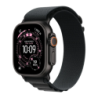Apple Watch Ultra 3 GPS + Cellular 49mm Titane Noir Bracelet Boucle Alpine Noire Taille M NFC