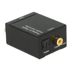 Delock 62443 Analogique-Numérique 16bit/48kHz Noir Convertisseur audio